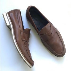Men’s size 43.5 Brown Leather Canali Loafers
